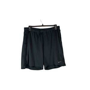 Nike Dri-FIT Black Mesh Athletic Shorts Size L (18” Waist Flat) Lightweight